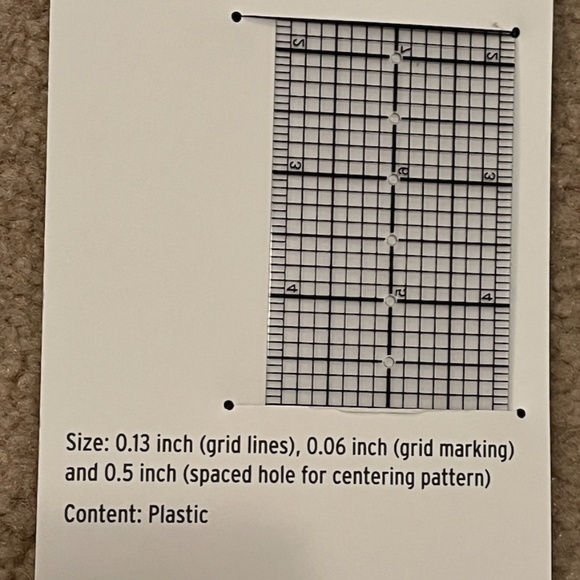 NEW See Through Sewing Grid Ruler by Fabany 2" x 18" - Picture 7 of 8